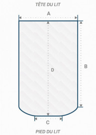 Matelas camping-car lit central Mont Blanc