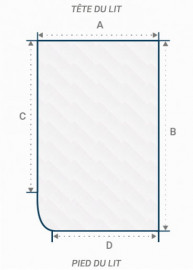 Matelas camping-car lit transversal Allemagne G